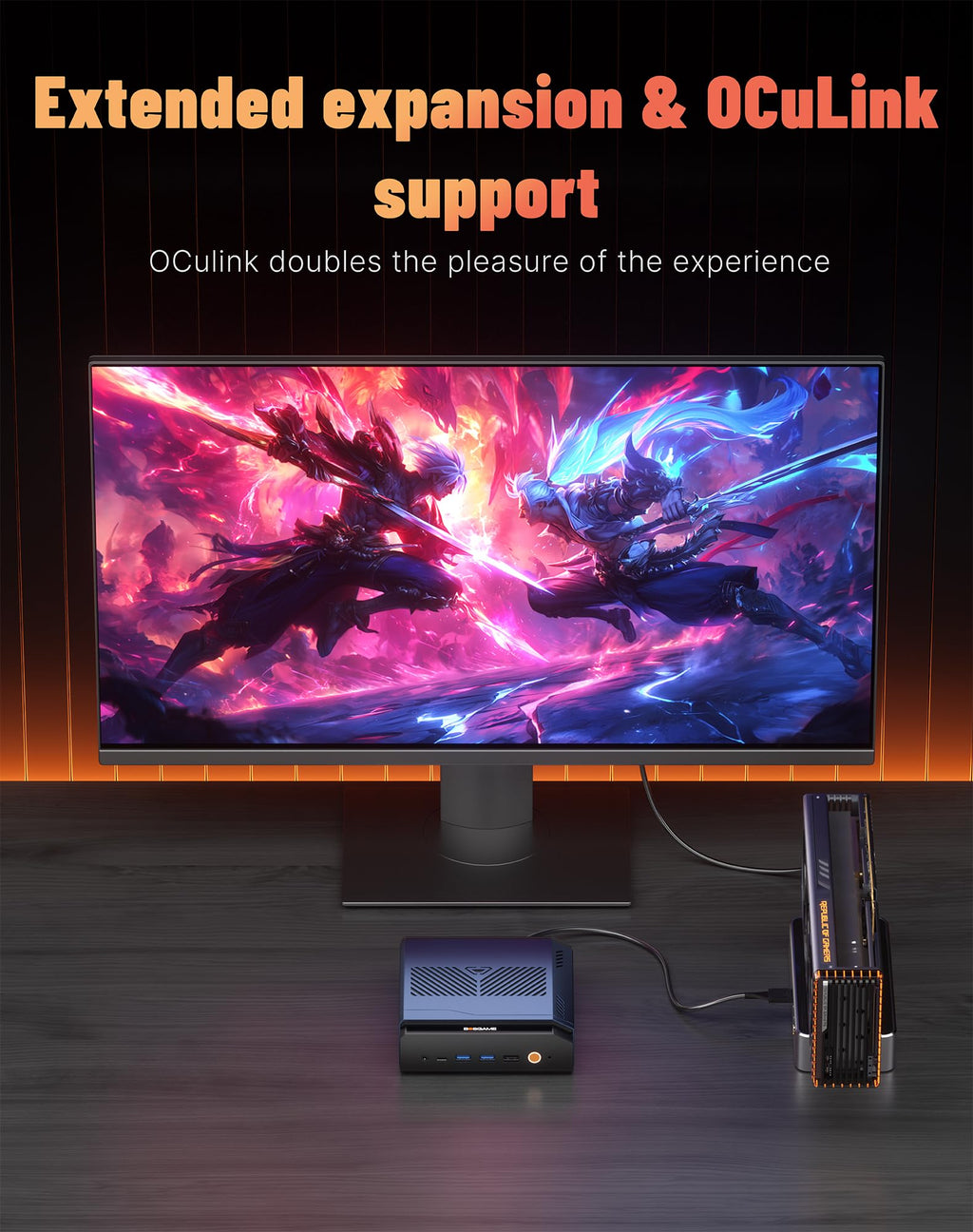 BOSGAME E4 Air Mini PC, AMD Ryzen 5 3500U 8GB DDR4 256GB SATA SSD