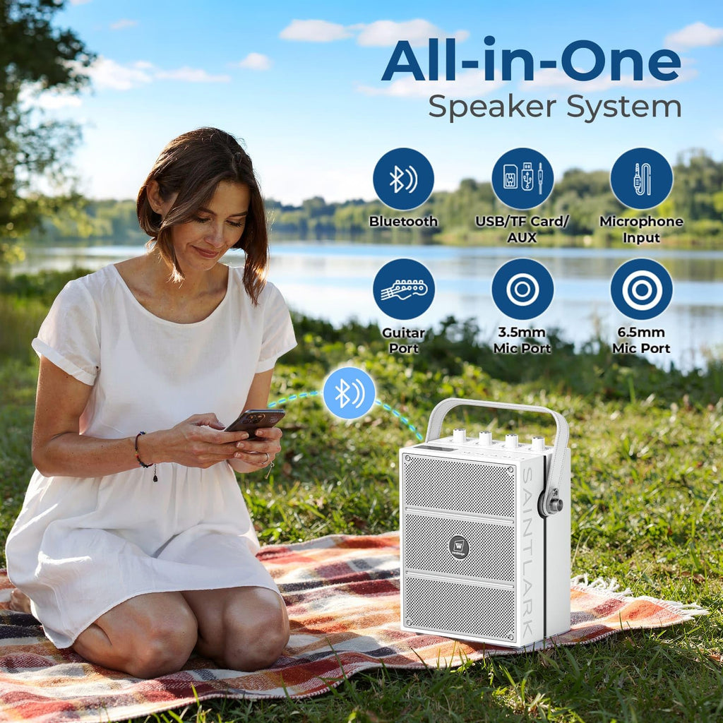 100W Powerful Voice Amplifier with 2 Wireless Microphones S99