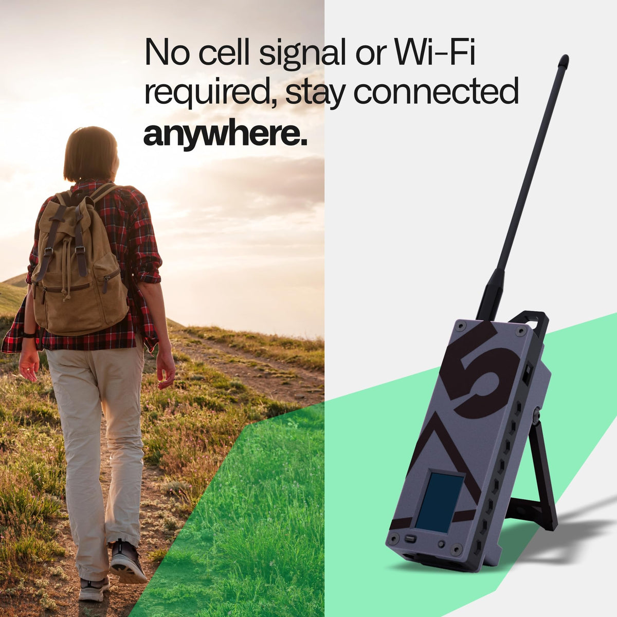 Trekker Delta Off-Grid LoRa GPS Radio, ATAK Meshtastic Communicator