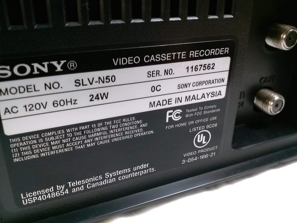 Sony SLV-N50 Hi-Fi Stereo VHS VCR (Renewed)
