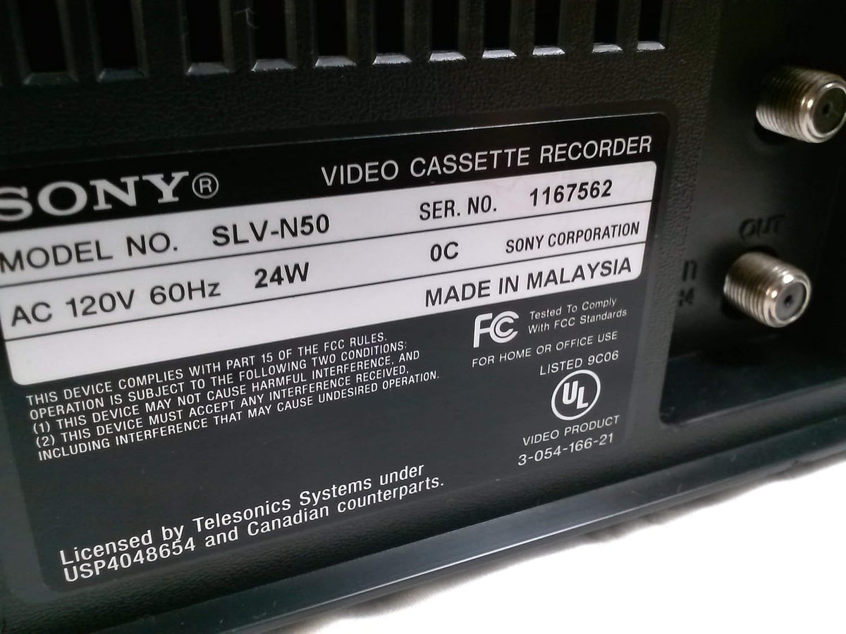 Sony SLV-N50 Hi-Fi Stereo VHS VCR (Renewed)