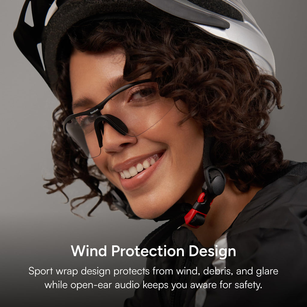 Reebok Flash Smart Audio Glasses, Iridescent Polarized, Powered by Lucyd