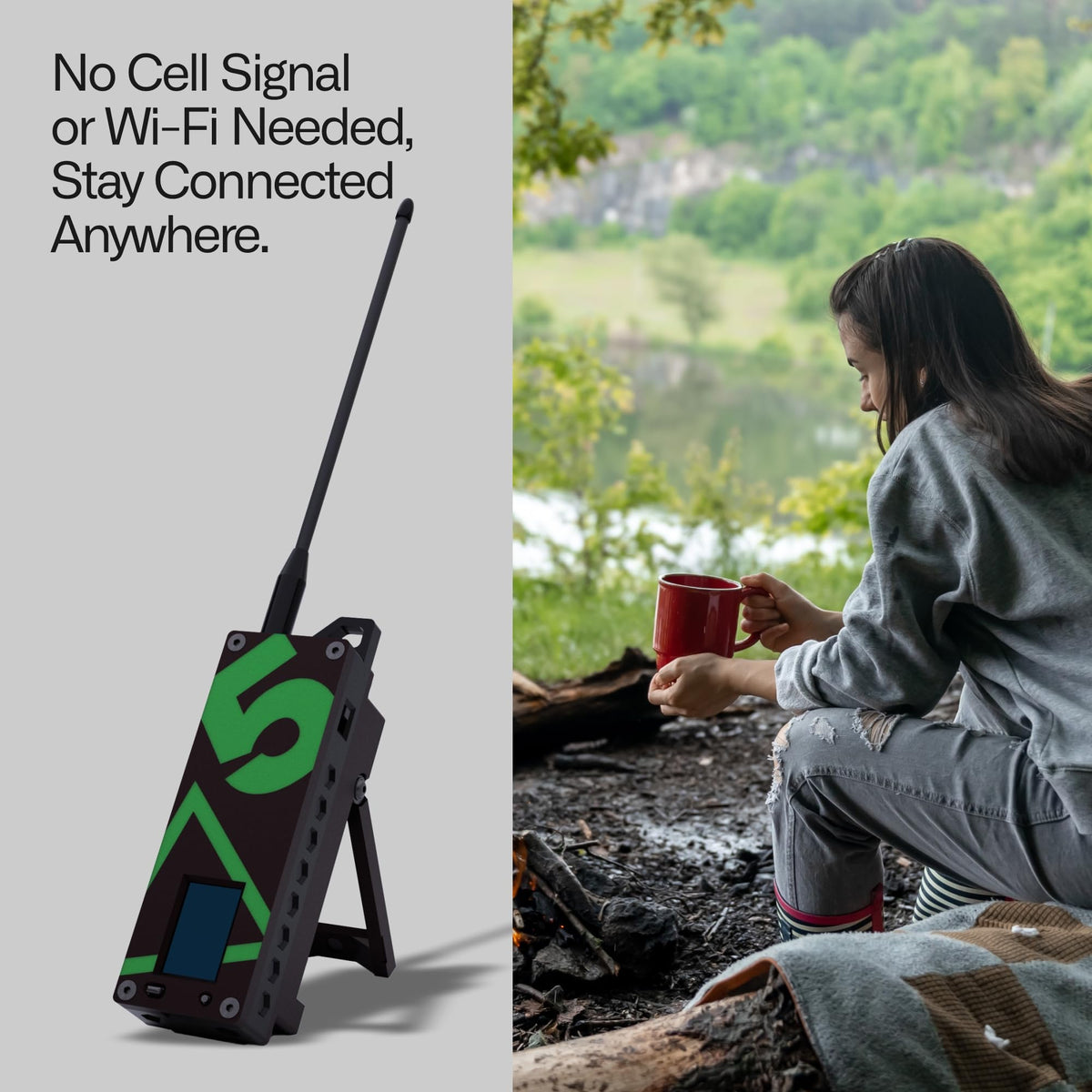 Trekker Delta Off-Grid LoRa GPS Radio, ATAK Meshtastic Communicator