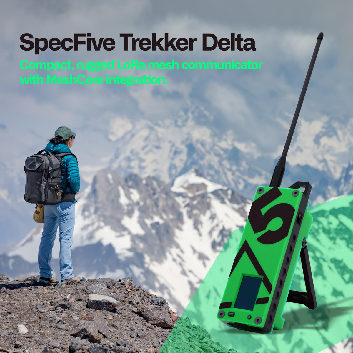 Trekker Delta Off-Grid LoRa GPS Radio, ATAK Meshtastic Communicator