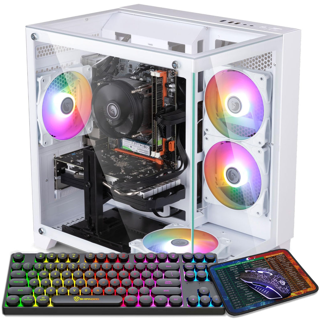 Gaming PC Desktop Computer, Intel Core I7, GTX 1050 Ti 4GB,16G RAM,512G SSD
