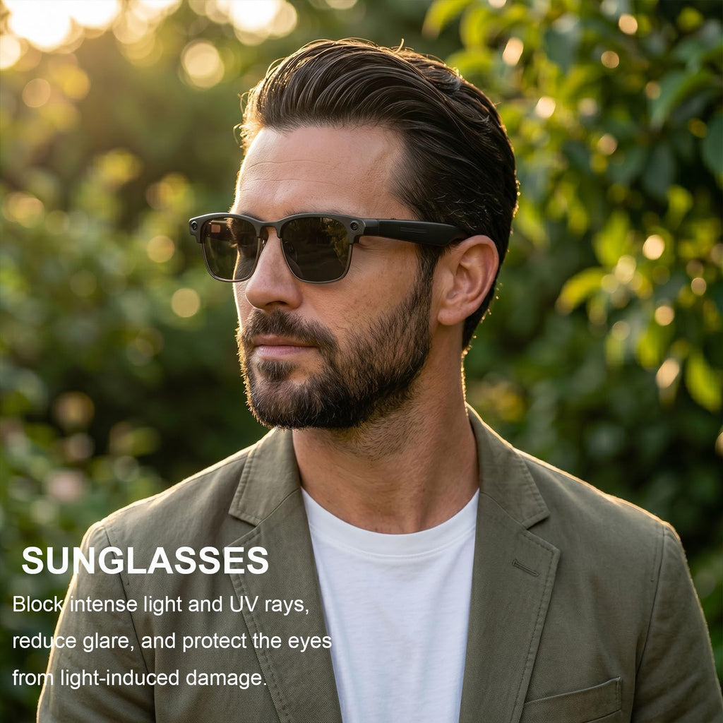 4K AI Smart Glasses with Camera, Bluetooth Call & Translation for Men Women