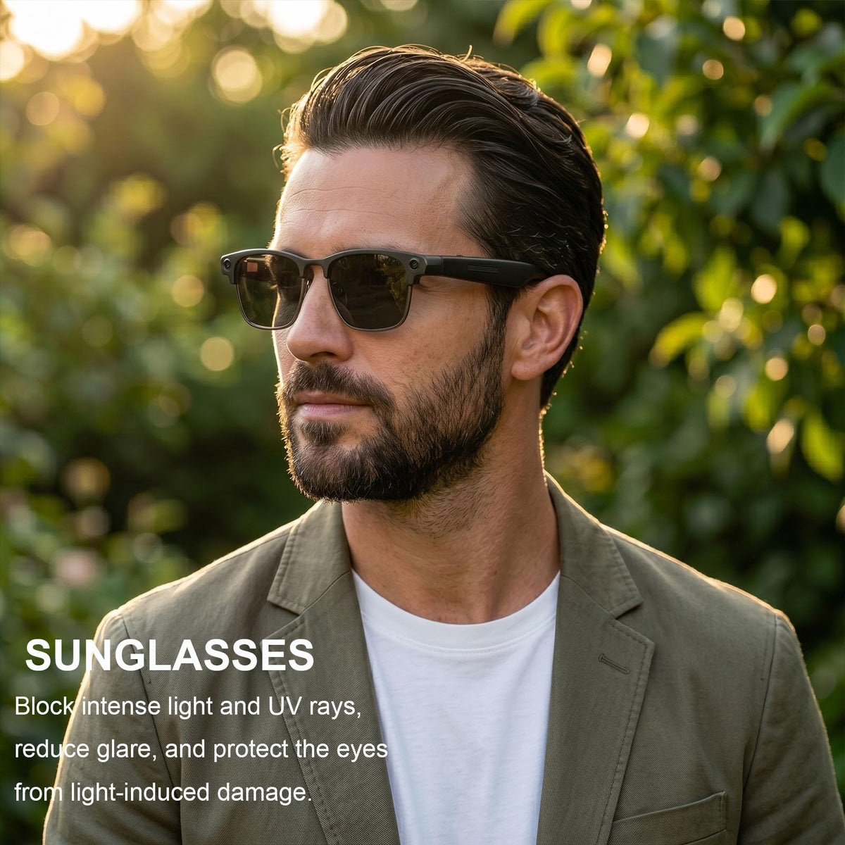4K AI Smart Glasses with Camera, Bluetooth Call & Translation for Men Women