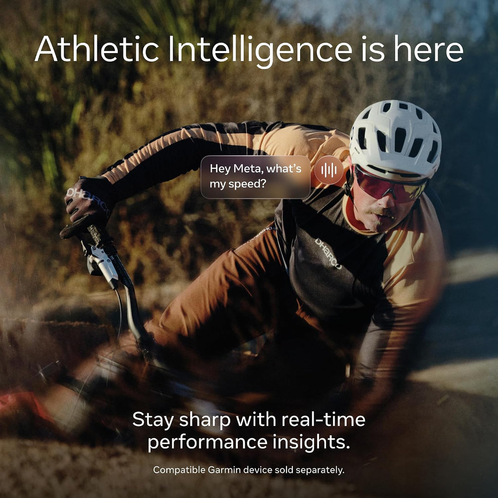 Meta Oakley Vanguard Smart AI Glasses Black, Prizm Transitions Ember