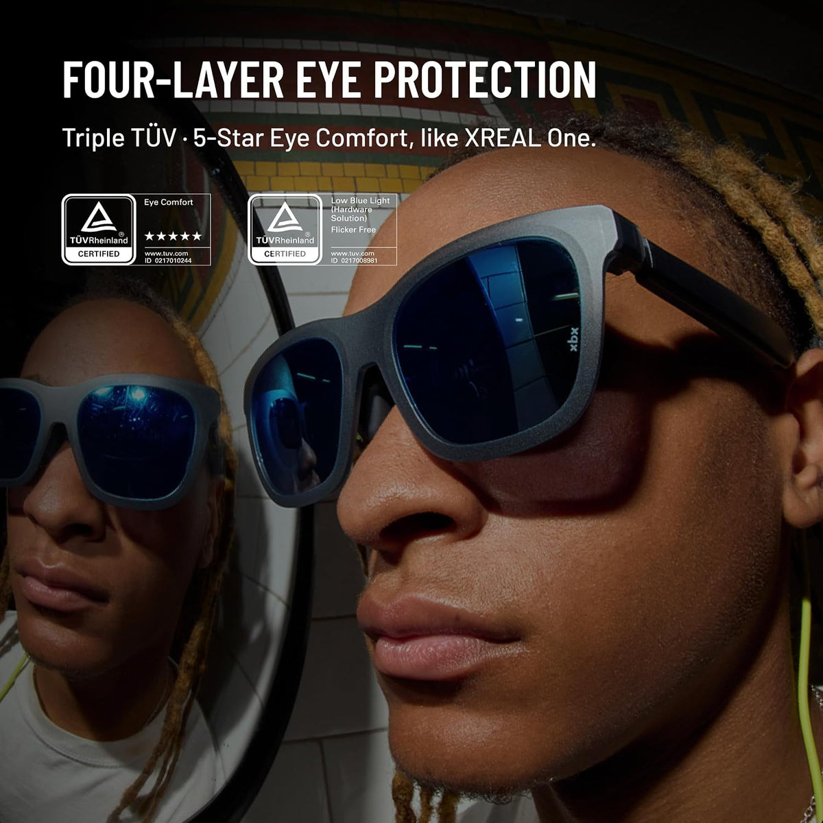 XREAL xbx a01+ AR Glasses, 147'' Big-Screen Display for Movies & Gaming