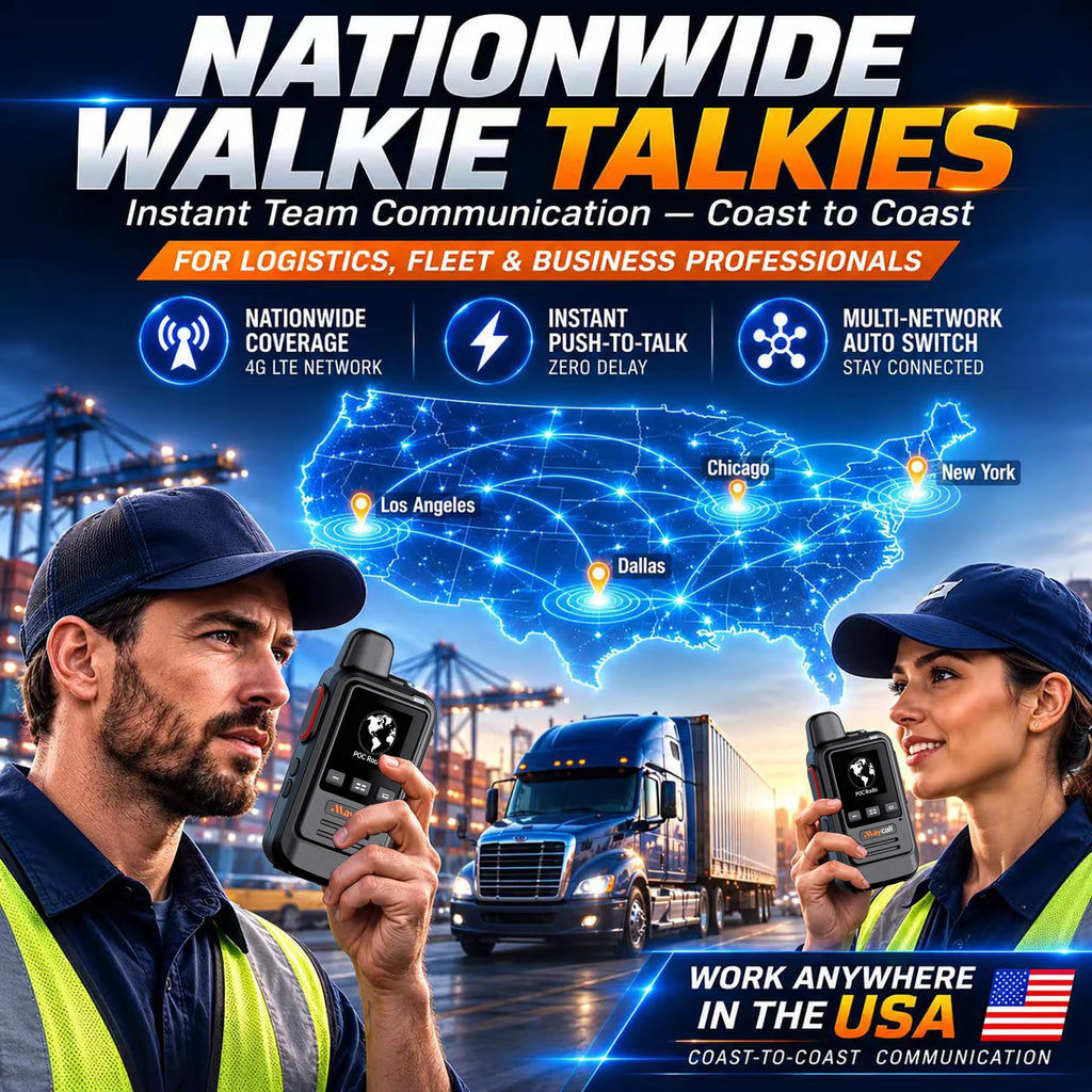 Global Lifetime Free Rapid 4G LTE PoC Radio Walkie Talkies Unlimited Range