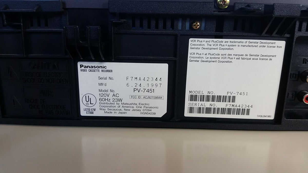 Panasonic VCR VHS Transfer w/Remote, USB Adapter, HDMI Converter (Renewed) (Renewed)