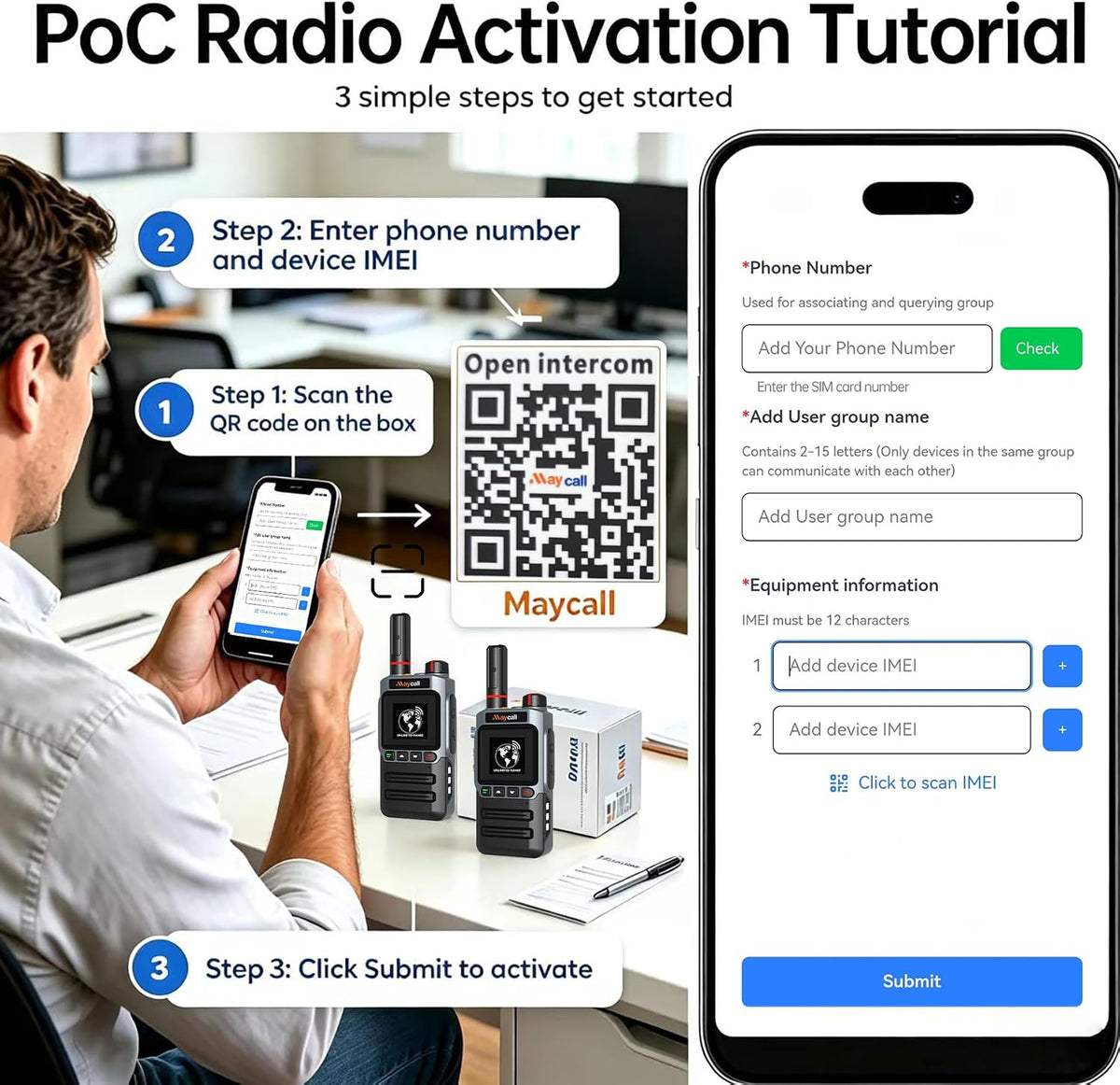 Global Lifetime Free Rapid 4G LTE PoC Radio Walkie Talkies Unlimited Range