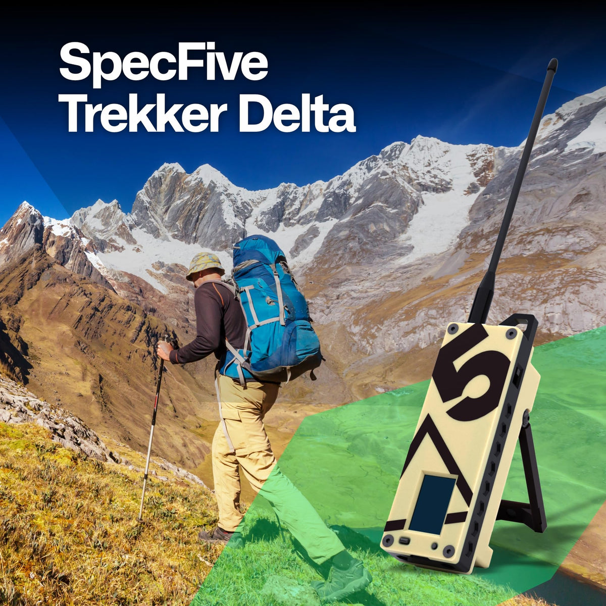 Trekker Delta Off-Grid LoRa GPS Radio, ATAK Meshtastic Communicator