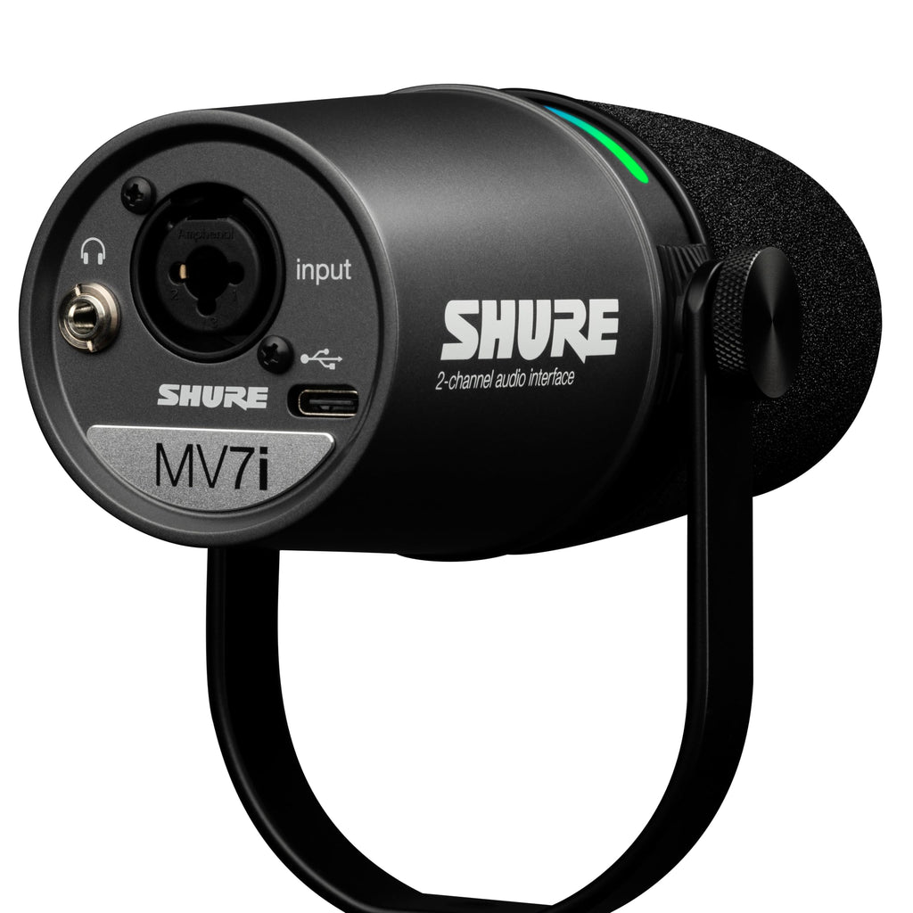 Shure MV7X XLR Dynamic Podcast & Recording Microphone - Black