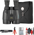 Canon 15x50 is All-Weather Image Stabilized Binoculars â High-Power 15x Magnification, Wide Field of View, Weather-Resistant Design + Flexible Tripod + 4X AA with Charger + Cleaning Kit