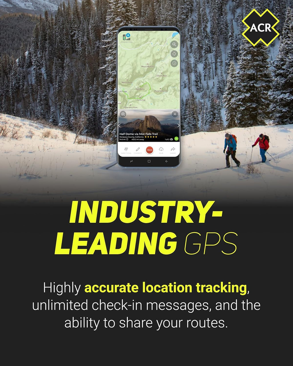 ACR Bivy Stick Satellite Communicator - Two-Way Global SMS, GPS Tracker, Off-Grid Communication, SOS Emergency Beacon, Satellite Messenger & Location Sharing - iOS/Android App