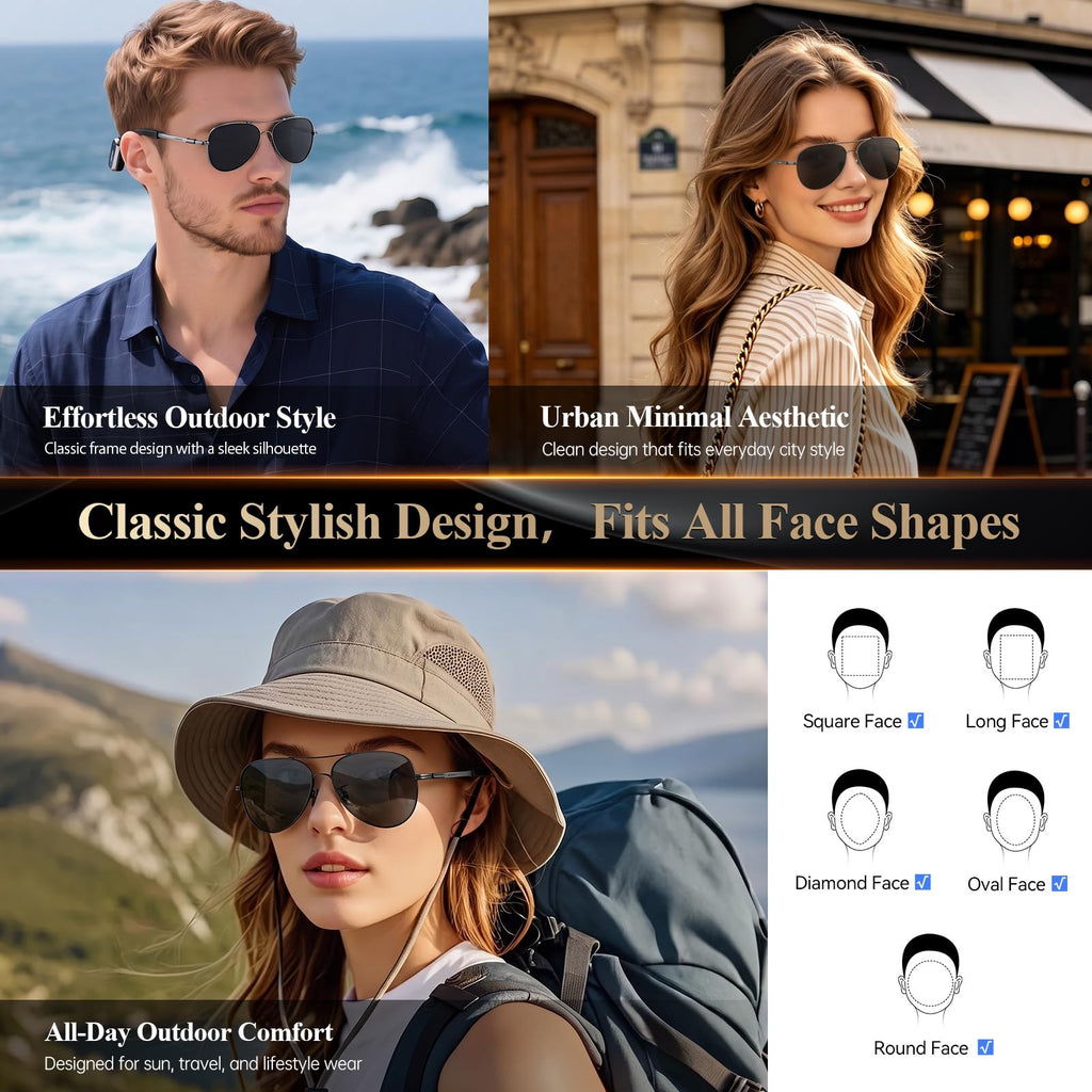 Headwolf AI Smart Glasses with 8MP Camera & Magnetic Privacy Cover