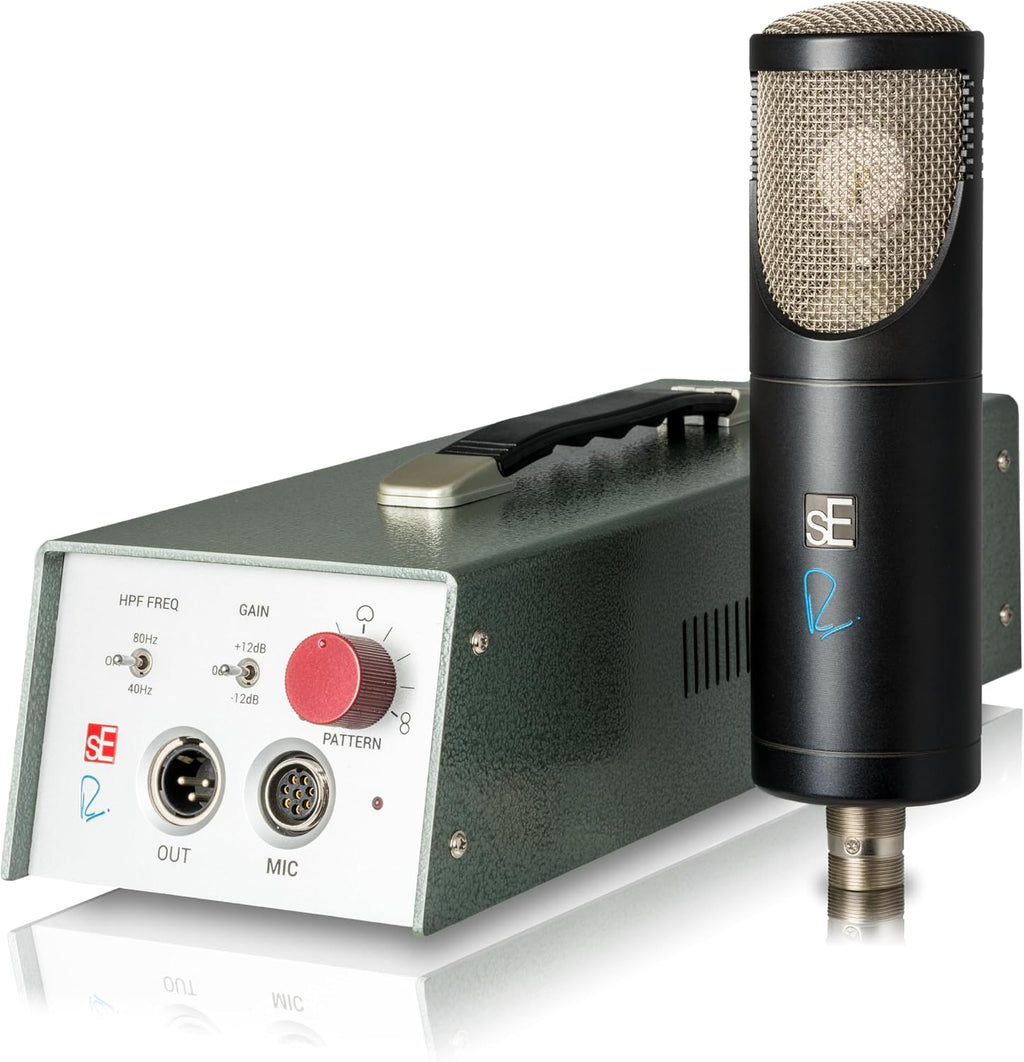 SE ELECTRONICS Rupert Neve RNT Multi-Pattern Tube Condenser Microphone for Vocals & Instruments - Professional Studio Recording Microphone with Custom Output Transformers & 1" True Condenser Capsule