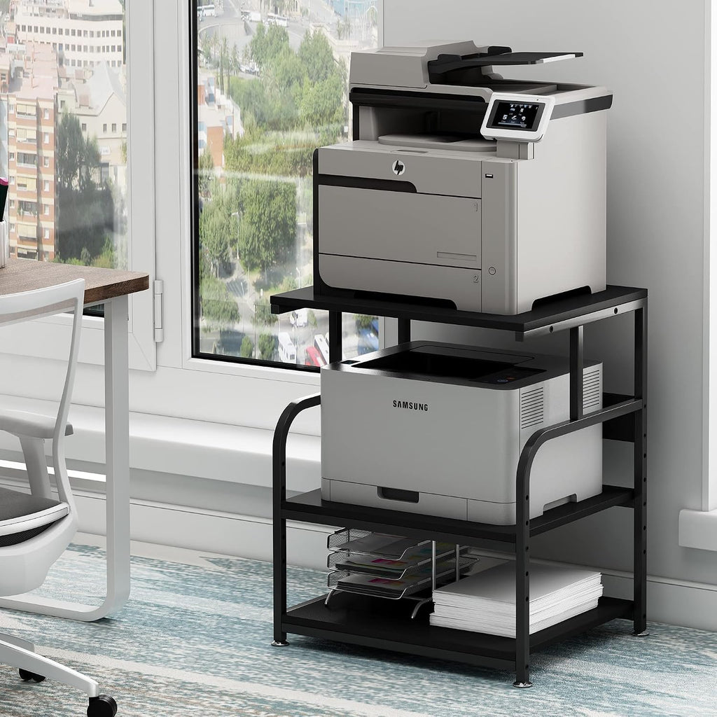 Fannova 23.6"x18.9"x30" Large Printer Stand with Adjustable Storage Shelf