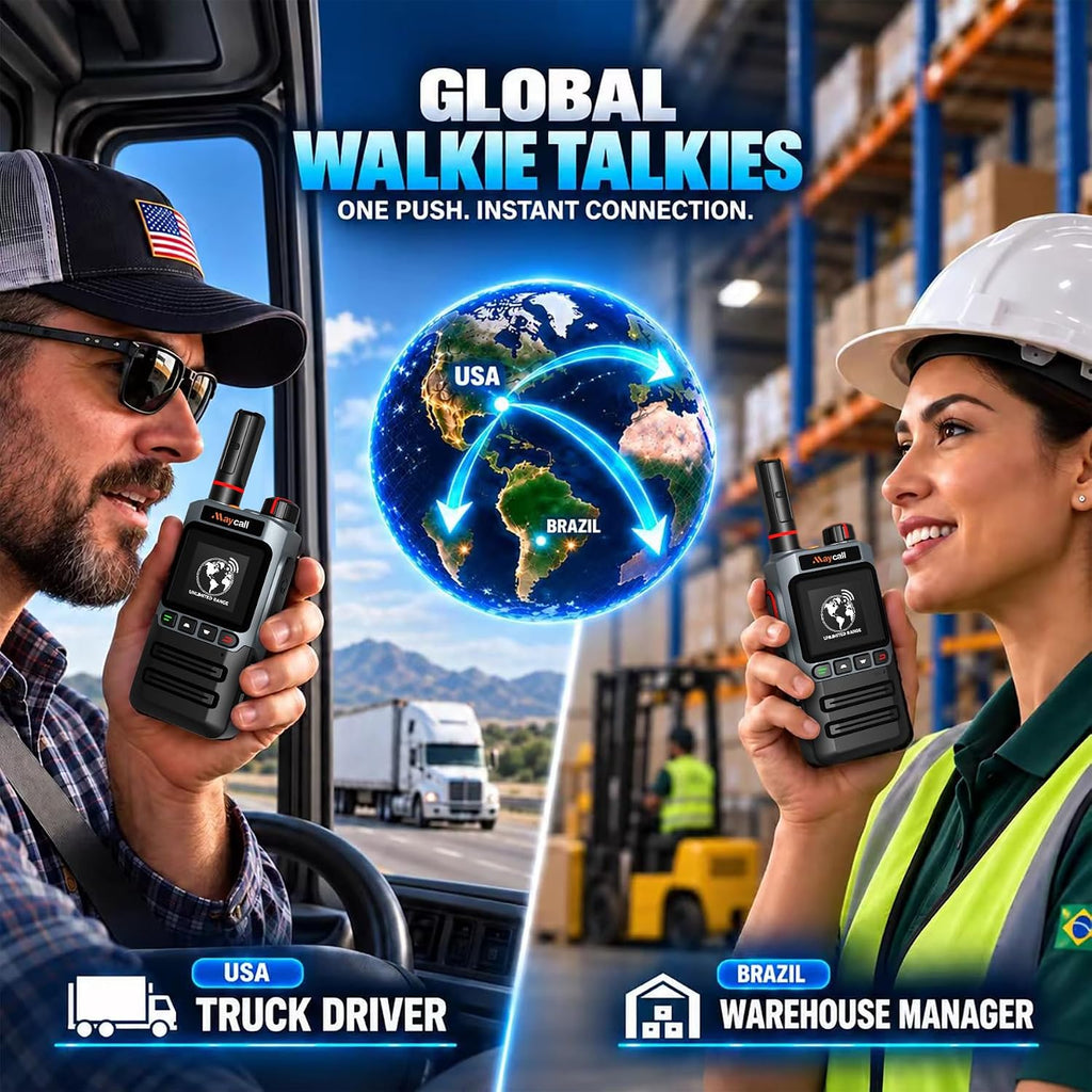 Global Lifetime Free Rapid 4G LTE PoC Radio Walkie Talkies Unlimited Range