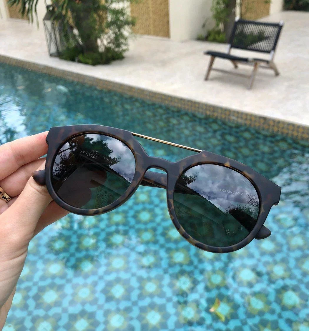 Collins Round Designer Fashion Womens Sunglasses by FREYRS Eyewear