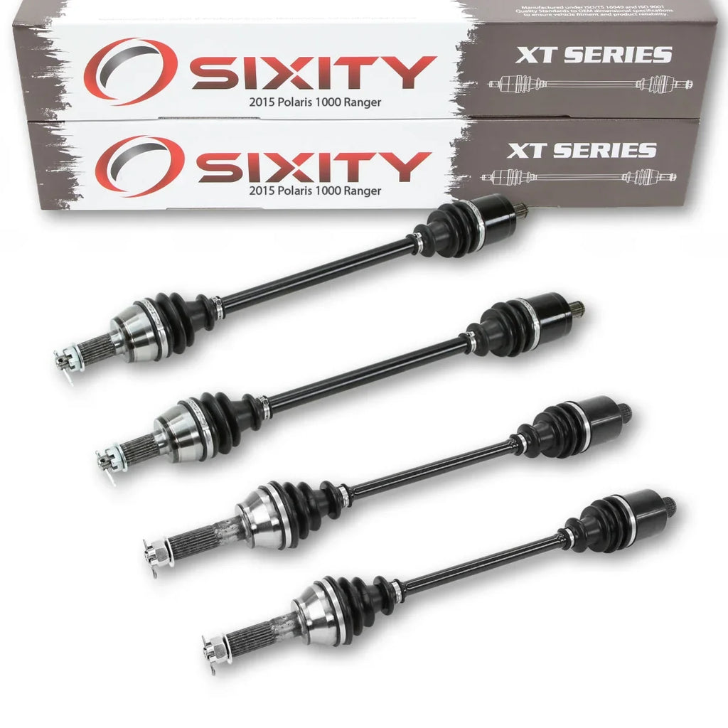 4 pc Sixity XT Front Rear Left Right Axle Fitting with Polaris Ranger 1000 2015 - R15RTAD1AA EA DIESEL 4X4
