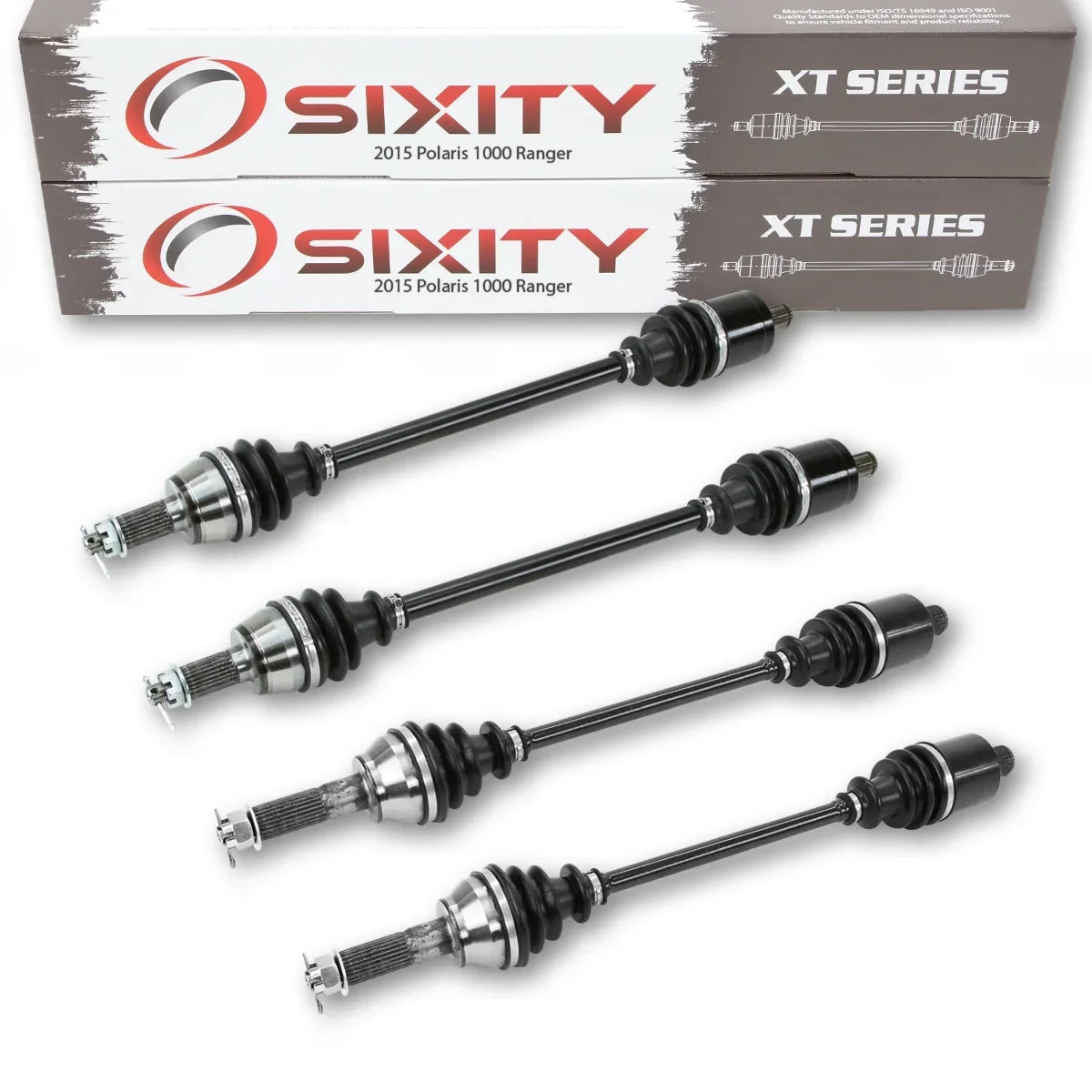 4 pc Sixity XT Front Rear Left Right Axle Fitting with Polaris Ranger 1000 2015 - R15RTAD1AA EA DIESEL 4X4