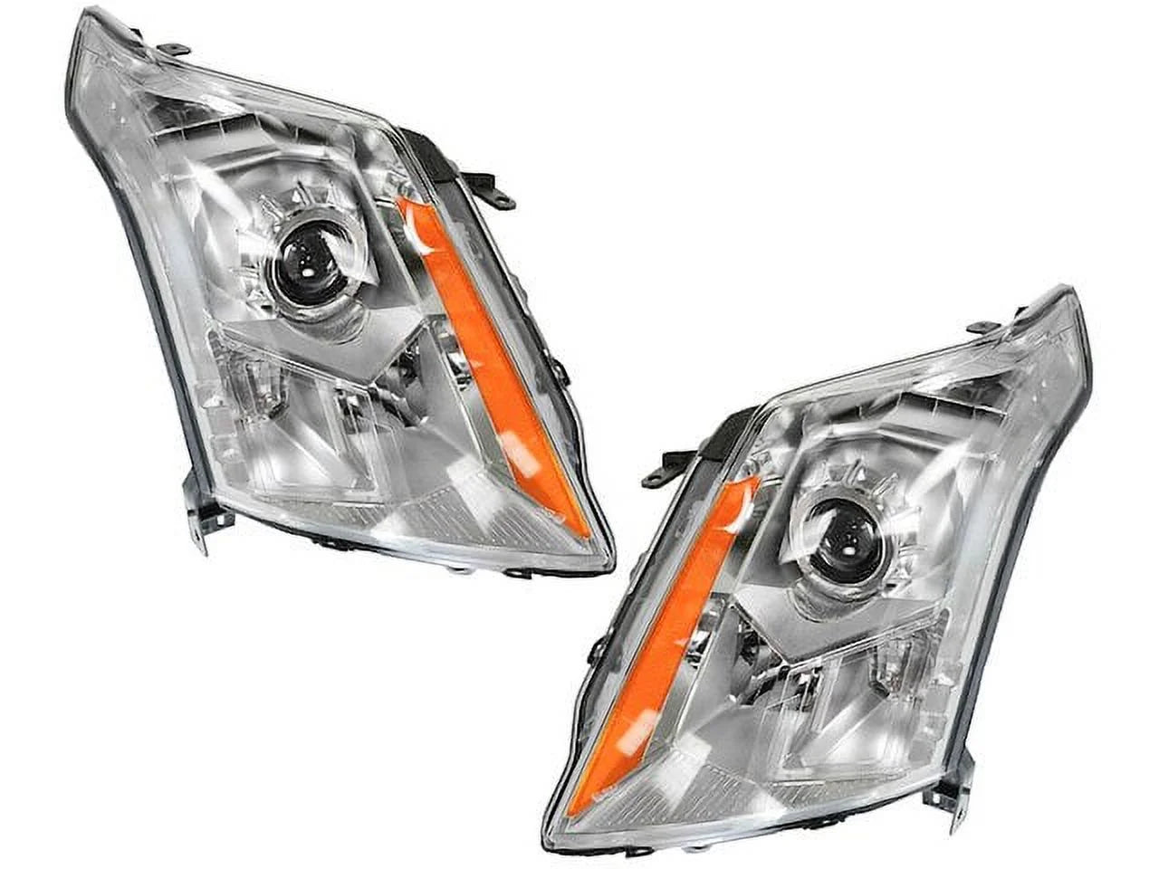 Headlight Assembly Set of 2 - with 2010 - 2016 Cadillac SRX 2011 2012 2013 2014 2015
