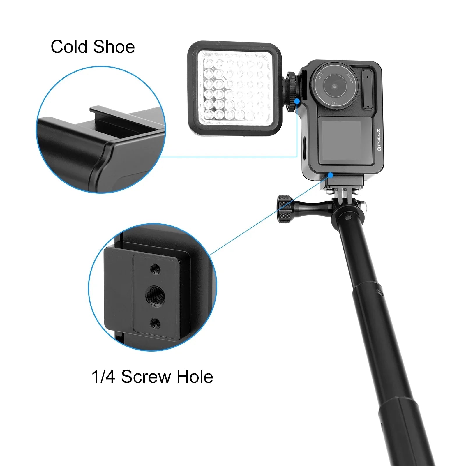 PULUZ Camera Cage DJI 4/3, Aluminum Alloy Protective Frame Camera