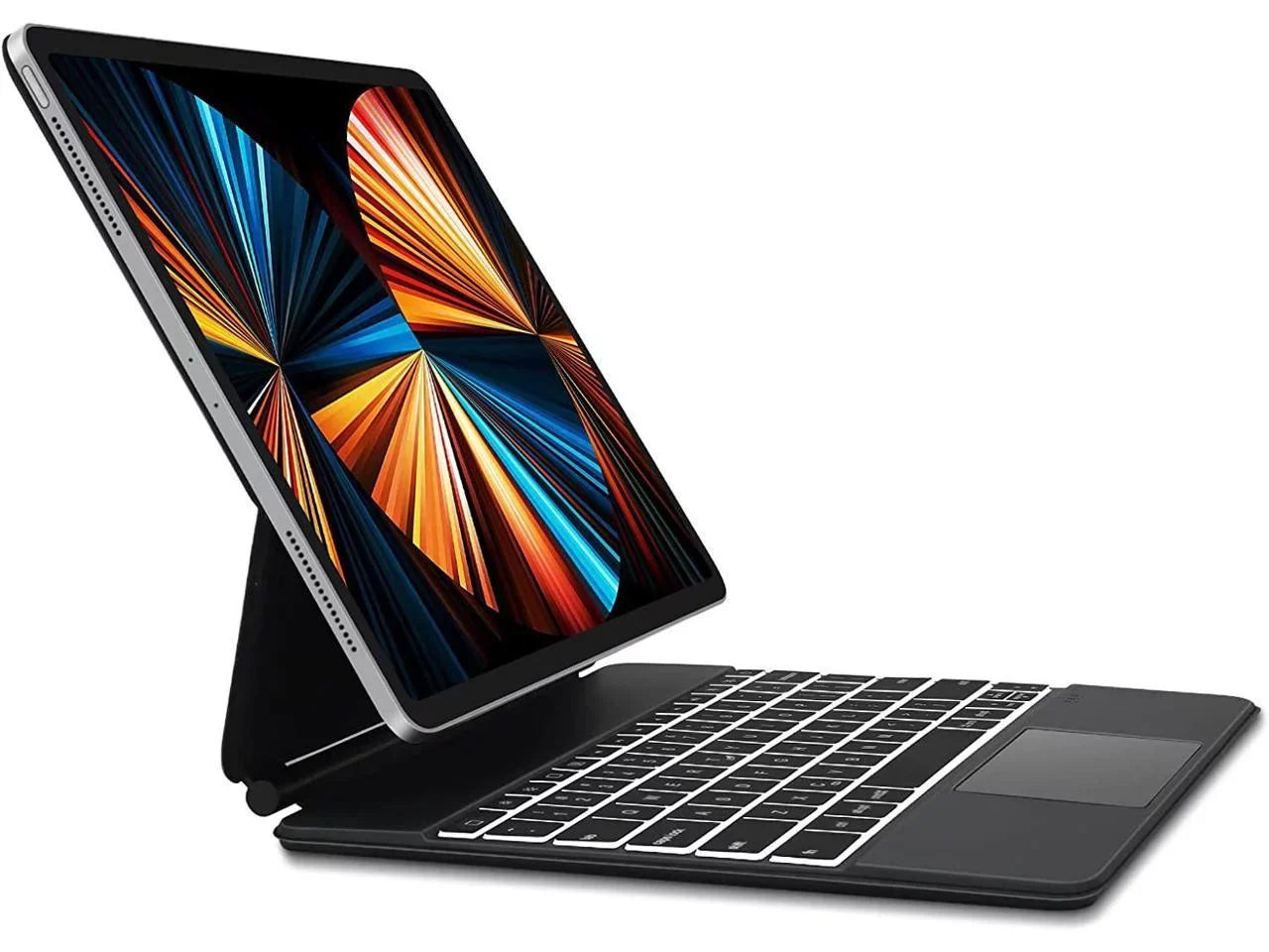 Magic Keyboard iPad Pro 12.9 2022 6th Gen / 2021 5th Gen / 2020 4th Gen / 2018 3rd Gen - Backlit Trackpad Keyboard Magnetic Smart Stand Coating