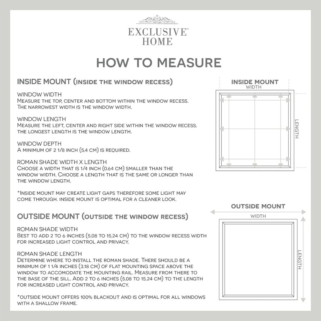 Exclusive Home Esme Total Blackout Roman Shade, 31"x64", White
