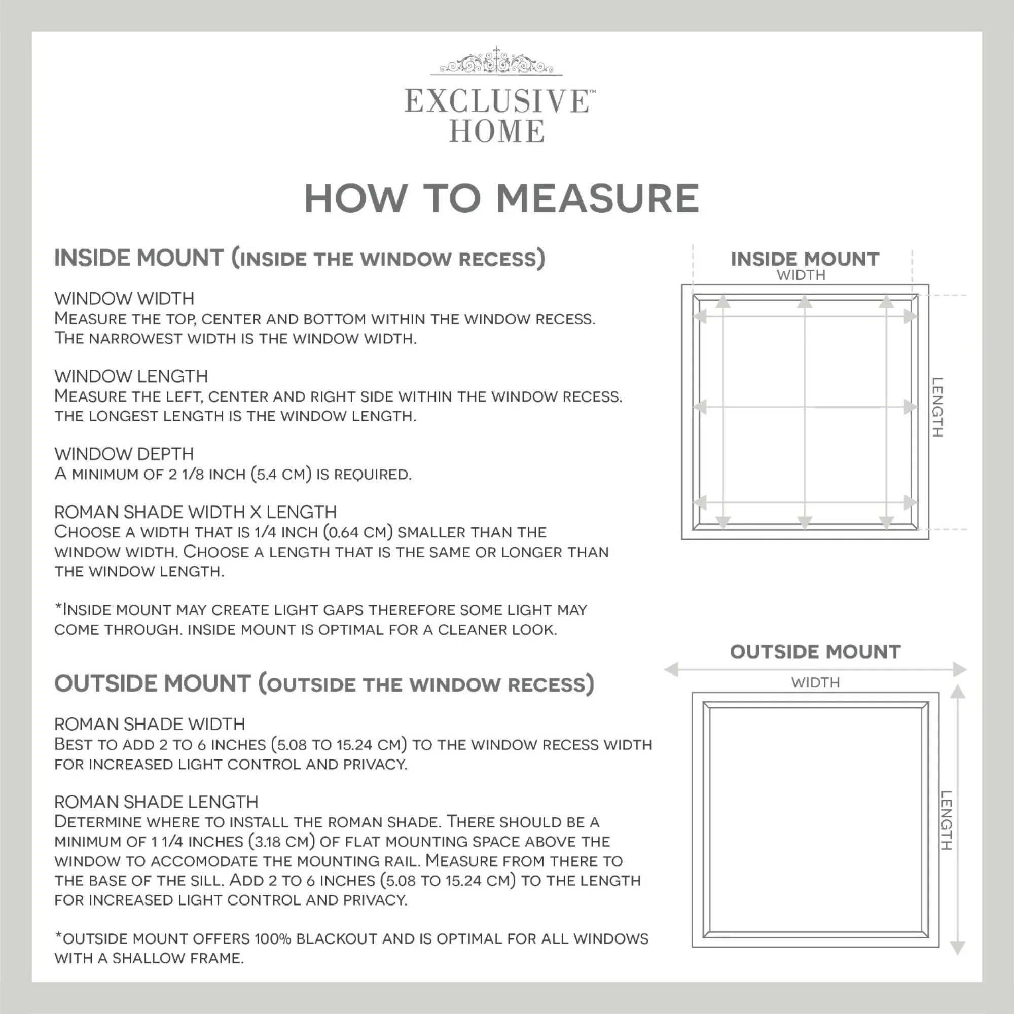 Exclusive Home Esme Total Blackout Roman Shade, 31"x64", White