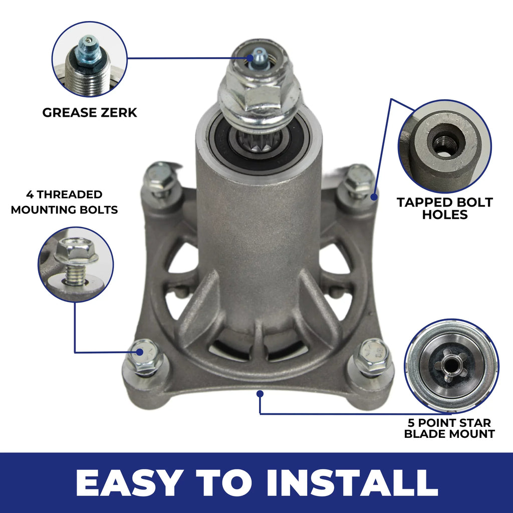 Jeremywell Spindle Assembly Replaces AYP Husqvarna 532187292 532192870 46" 48" 54" (2PCs)