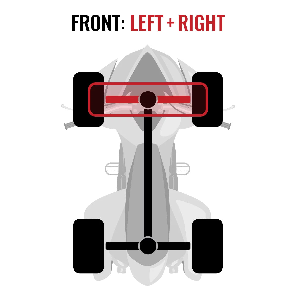 2 pc Sixity XT Front Left Right Axle Matching with Can-Am Commander 1000 2015 - MAX 1000 DPS XT 4X4