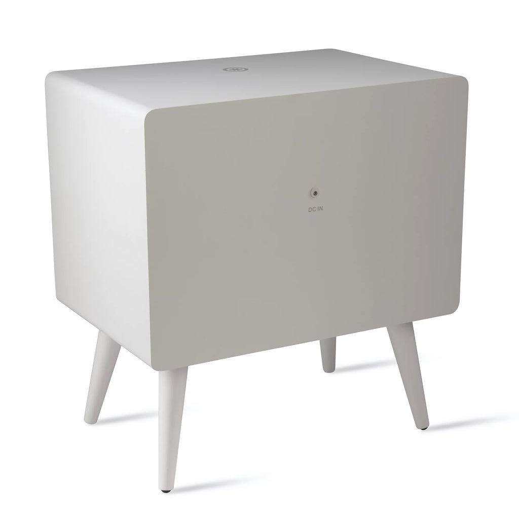 Koble Ralph Height-Adjustable Smart Side Table With Wireless Charging And Bluetooth® Audio, 23"H x 19"W x 10-7/8"D, White