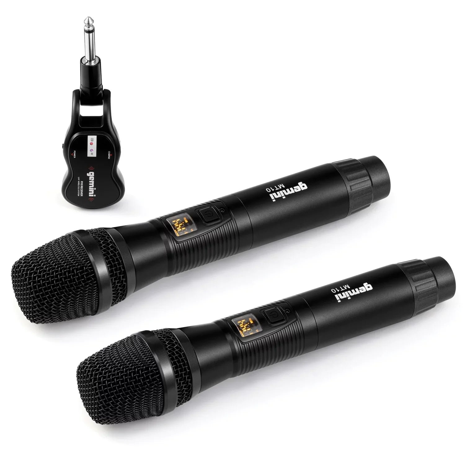 Gemini GSP-2200 Ultra Powerful Bluetooth 2,200 Peak Watt Speaker with Built-In Media Player & GMU-M200 UHF Dual Wireless Microphone System , 843631171035