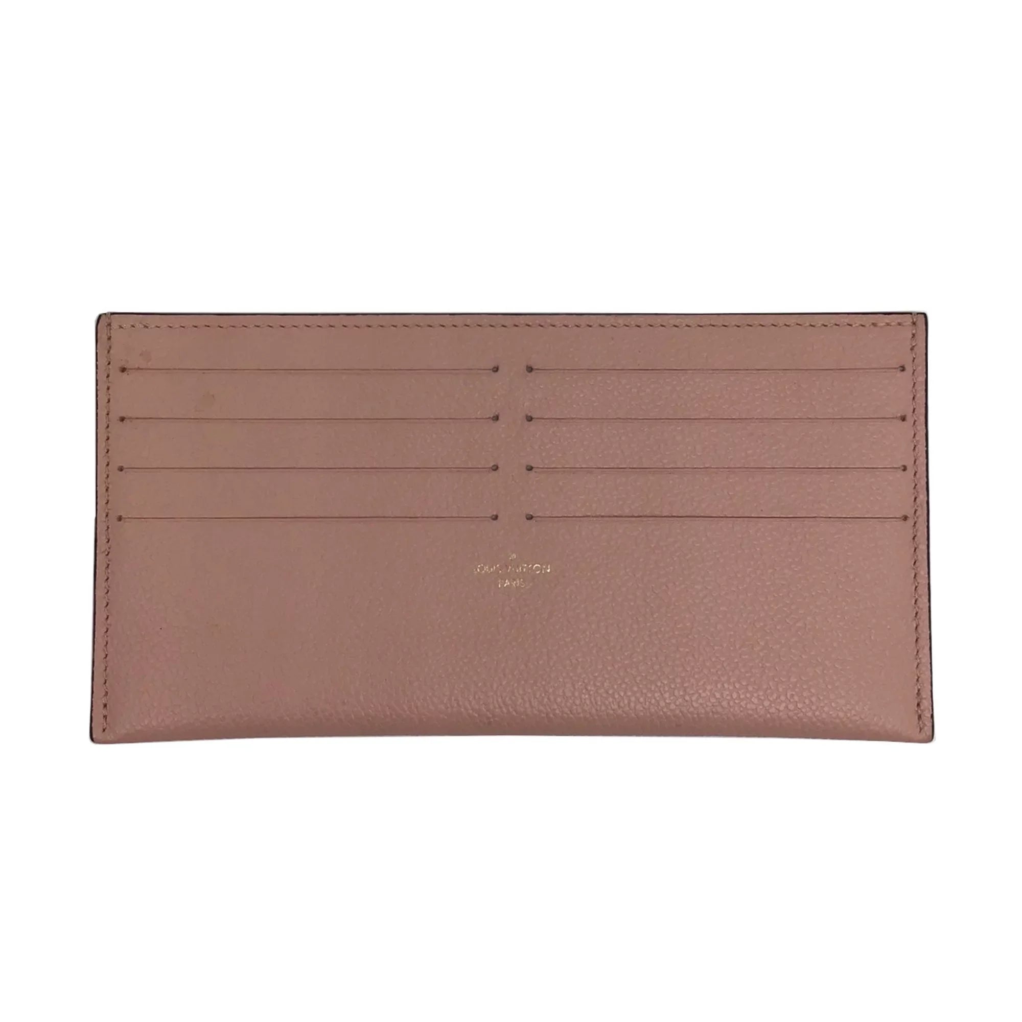 Pre-Owned LOUIS VUITTON Louis Vuitton Monogram Implant Pochette Felicie M67856 Chain Wallet Bag Pink G Hardware Gold Rose Ballerine Women's (Fair)