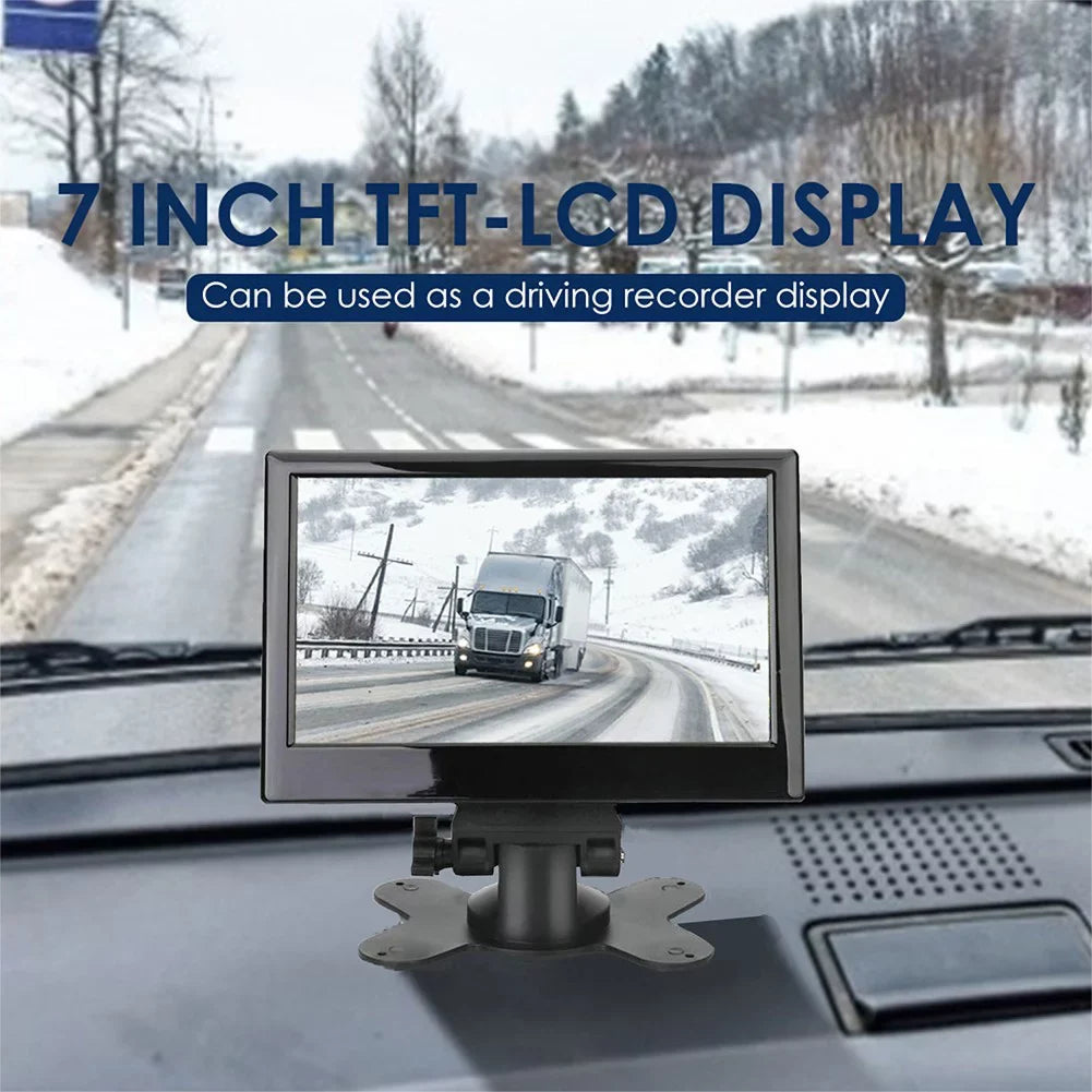 Gerich Truck Tractor Lorry IR Rear View Reversing Camera and 7\\\" LCD Backup Monitor Kit