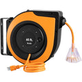 BENTISM Retractable Extension Cord Reel Power Cord Reel 65FT 12AWG/3C SJTOW UL