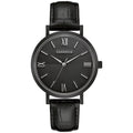 Caravelle by Bulova Men's Black Leather Strap Watch 45A148