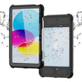 K-Lion Rugged Waterproof Case iPad 10th Genetation 10.9" (2022) IP68 Underwater with Screen Protector Swivel Bracket Kickstand Pencil Holder Carrying Strap Shockproof Dustproof Protective Case
