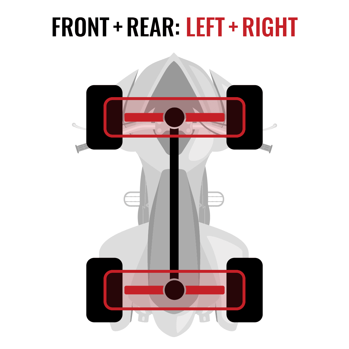 4 pc Sixity XT Front Rear Left Right Axle Fitting with Polaris Ranger 1000 2015 - R15RTAD1AA EA DIESEL 4X4