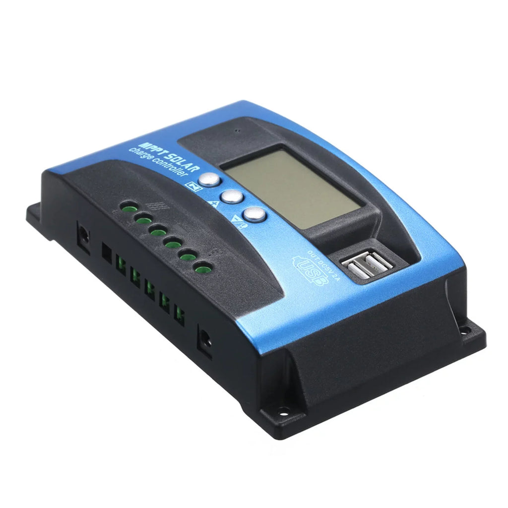 Mistaha 100A MPPT Solar Charge Controller Dual USB LCD Display Auto Solar Cell Panel Charger Regulator
