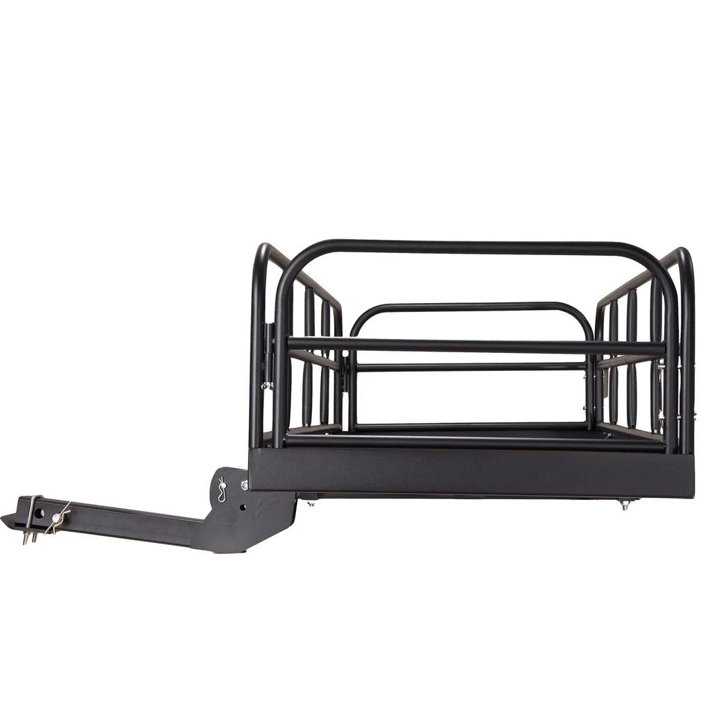 SKYSHALO 60x24x14in Hitch Mount Cargo Carrier 400lb & Stabilizer Fits 2" Receiver