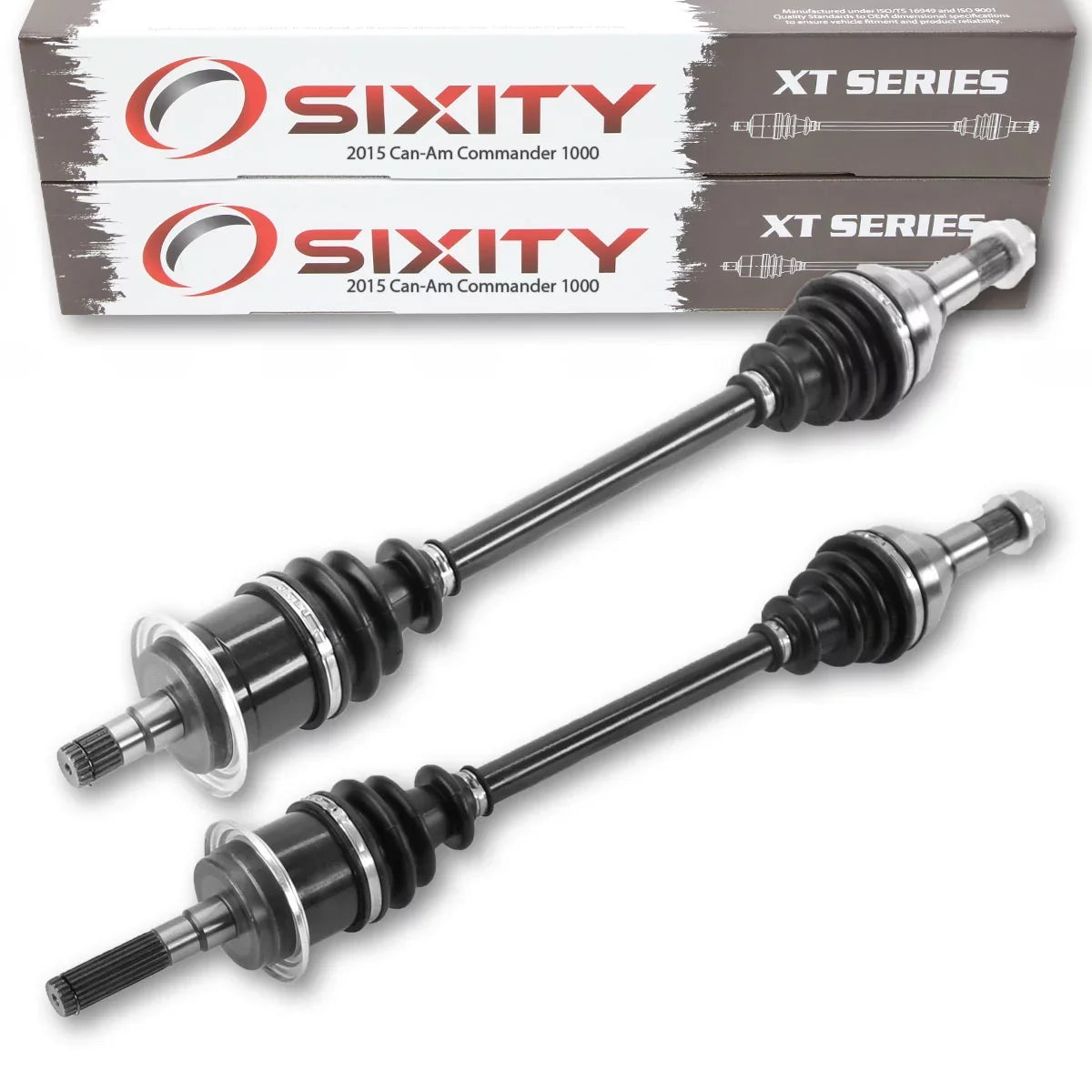 2 pc Sixity XT Front Left Right Axle Matching with Can-Am Commander 1000 2015 - MAX 1000 DPS XT 4X4