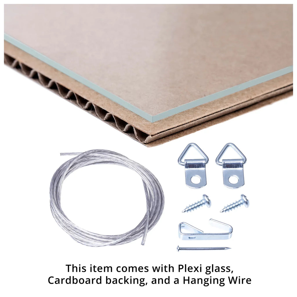 ArtToFrames 20x20 Inch White Picture Frame, This White Wood Poster Frame is Top-notch Your Art or Photos, Comes with 060 Plexi Glass (4100)