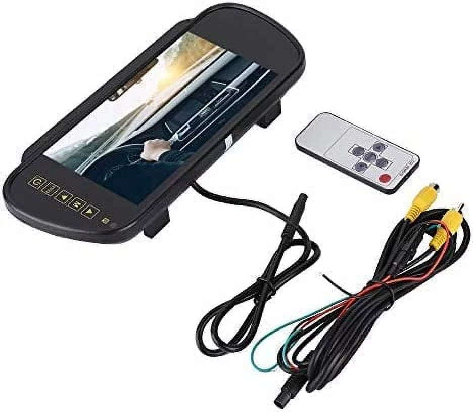 Bileeko Car Rear View Mirror 7 Inch LCD Vehicle Monitor Screen Parking