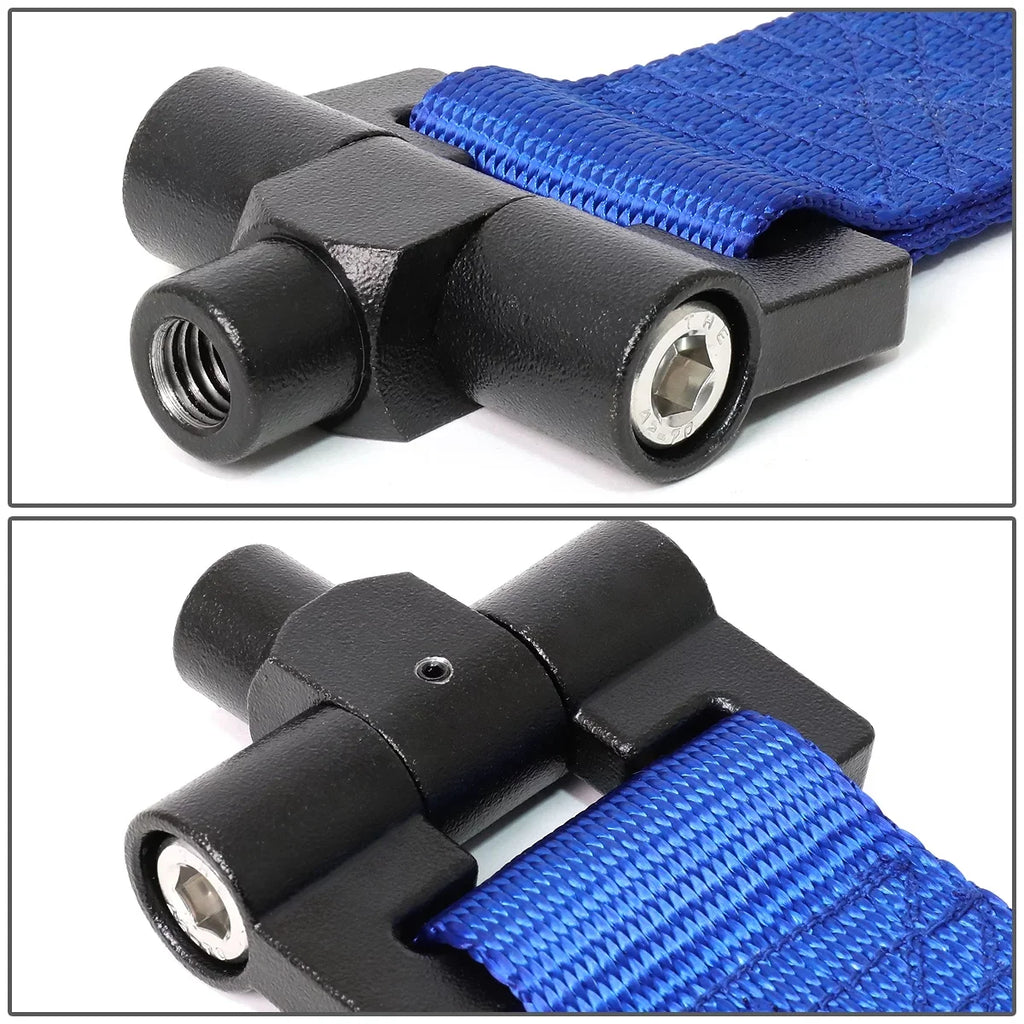 NRG Innovations NRG-TOW-E30BL NRG Innovations TOW-E30BL For 1984 to 1992 BMW E30 318i 318is 325e 325i 325is 325ix 635csi M6 Racing Tow Hook Strap Belt 85 86 87 88 89 90 91 92 93