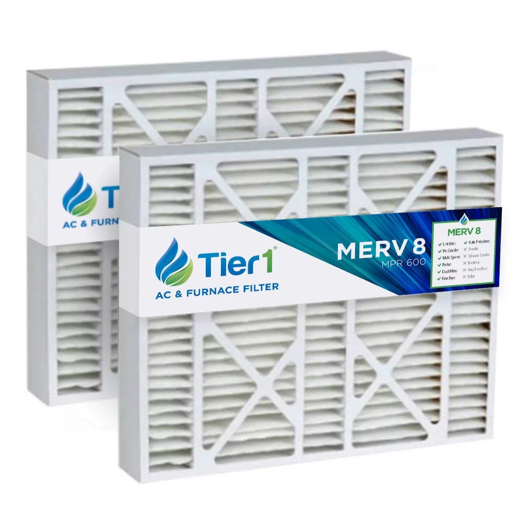 Tier1 19x20x4-1/4 Merv 8 Replacement Carrier AC Furnace Air Filter 2 Pack