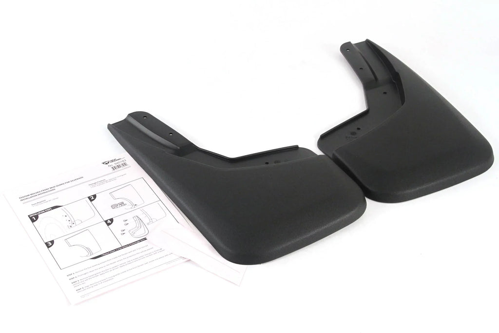 Red Hound Auto 2014-2018 Chevy Silverado 1500 & 2015-2018 Silverado 2500 3500 Molded Splash Mud Flaps Custom Fit Front Only 2 Piece Set Pair Set (Not GMC Sierra, Chevy Only) 22894857